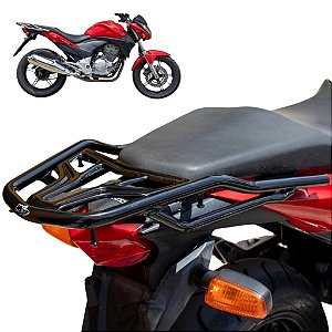 BAGAGEIRO VISION CB 300 R 2009 a 2015 REFORÇADO CURTO PRETO CB300R