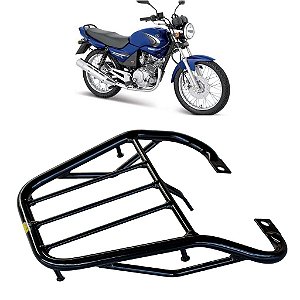 BAGAGEIRO YBR 125 2000 A 2008 CURTO PRETO MA ACESSÓRIOS