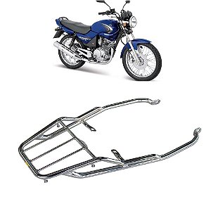BAGAGEIRO YBR 125 2000 A 2008 REFORÇADO LONGO CROMADO