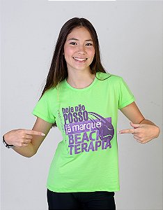 Camisa para Beachtennis em Poliamida - Hoje Não Posso Já Marquei Beachterapia