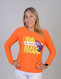 Camisa Baby Look Manga Longa Hoje Não Posso