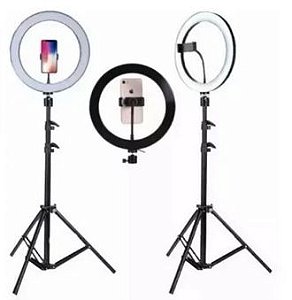 Iluminação Ring Light LED 14 Polegadas com Tripé D-360A