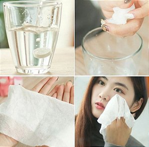 Toalha Facial Descartavel Yizhilian Contém 10 Unidades
