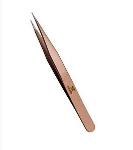 Pinça reta  rose para  extensão de cilios - SOBELLE