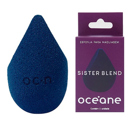 Oceane sister blend esponja maquiagem azul