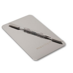 Kit ac-03 placa e espátula para maquiagem macrilan - macrilan