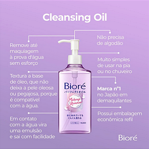 Óleo Demaquilante Bioré 230ml Limpeza
