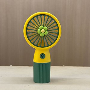Mini Ventilador Portátil Mini Handheld Fan Verde Flor