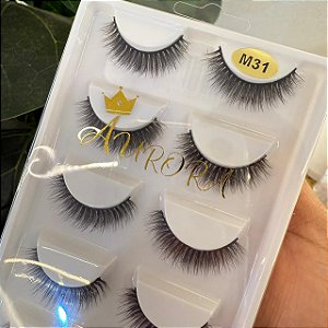 Cilios estilo mink 5 Pares (5D-5PB) - AURORA M31