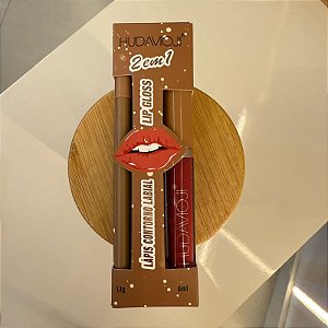 Kit Batom matte + lapis labial - Hudamoji 2 em 1 cor 06