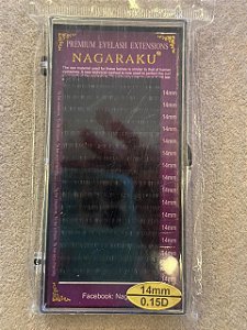 Cilios Fio A Fio Nagaraku 14mm 0.15D