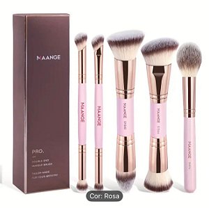 Maange 5 pinceis pink