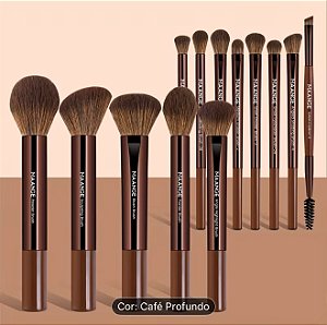 Maange conjunto de 13 pincéis de maquiagem kit de pincéis-Para Rosto e Olhos