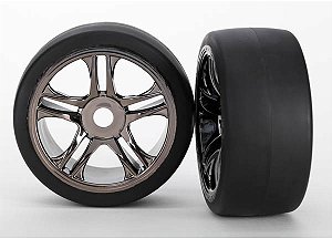 RODAS E PNEUS SS BLK CHRM SLICK DIANTEIRO (2) 6479