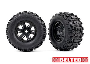 RODAS E PNEUS TRAXXAS XMAXX BLK WHL MAXX AT TIRE