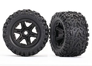 RODAS E PNEUS TRAXXAS E-REVO / SLEDGE BLK/TALON