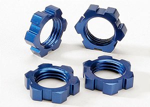 WHEEL NUTS 17MM SPLINED BLUE