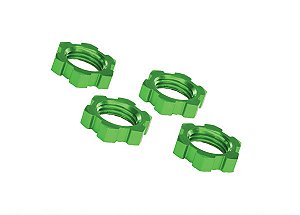 WHEEL NUTS 17MM SERRATED GREEN