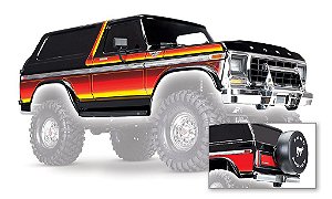 BOLHA TRAXXAS BRONCO PRETA COM ADESIVOS E ACESSORIOS - 8010X