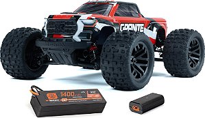 ARRMA GRANITE GROM MEGA 4WD 380 BRUSHED 1/18  - VERMELHO - US STOCK