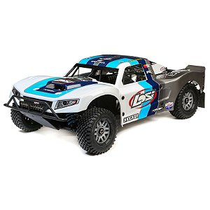 CAMINHÃO DE CORRIDA OFF-ROAD LOSI 5IVE-T 2.0 V2 1/5 4X4 A GASOLINA - AZUL (BND)