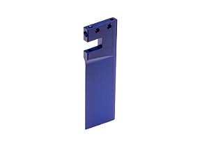 Blue Aluminum 80 mm Rudder