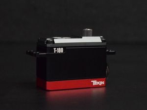Servo de torque de baixo perfil T-180 com braço vetorial de alumínio.