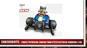 Carro Carrera GO!!! Patrulha Canina Chase 1:43