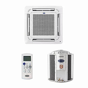 Ar Condicionado Cassete Carrier Inverter 48.000 BTUs Frio 220V Monofásico - 40KVQE48C5/38CCVD48515MC