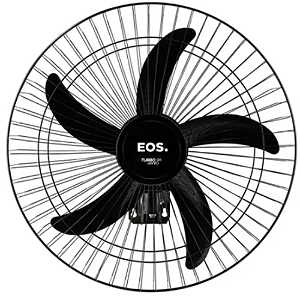 Ventilador de Parede EOS Turbo Vento com 5 Pás Preto EVP60 Bivolt