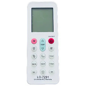 Controle Remoto Universal Lo-7291 Para Ar-condicionado