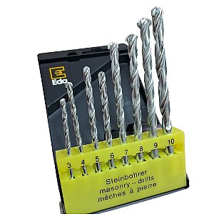 Jogo de Brocas com Ponta de Widea 8 peças