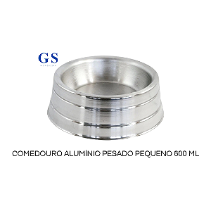 Comedouro de Alumínio Pesado PEQUENO 600 ml