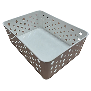 Cesto Organizador Premium Multiuso Plástico Gaveta Armário Geladeira