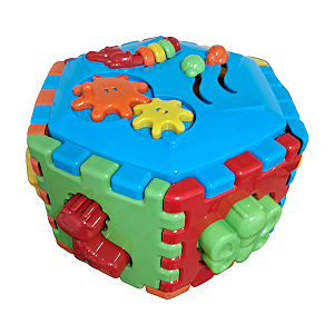 Brinquedo Interativo Cubo Animais Movimentos e Encaixes Divplast