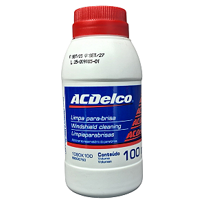 Limpa Para-brisa ACDelco 100ml Detergente Concentrado Para Reservatório De Água E Proteção Das Palhetas