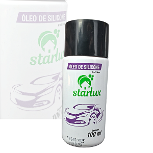 Óleo De Silicone Starlux 100ml Polidor Para Painel Parachoque Borrachas E Plasticos Secagem Rapida