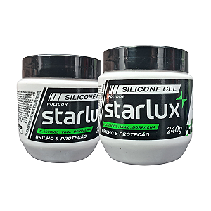 Silicone Gel Starlux 240g Polidor Para Painel Parachoque Plastico Borracha E Vinil Nao Escorre