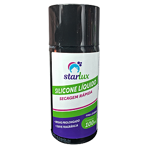 Silicone Liquido Starlux 100ml Secagem Rapida Brilho Prolongado Para Plasticos E Borrachas Automotivo
