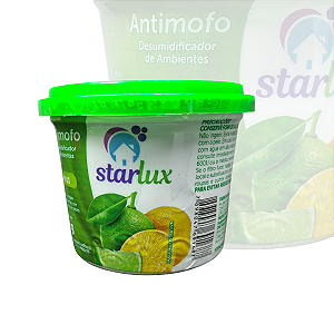 Antimofo Citrus Starlux 80g Desumidificador Elimina Umidade Mofo Fungos E Perfuma O Ambiente