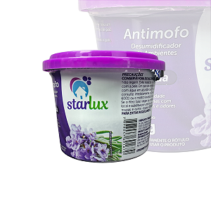 Antimofo Lavanda Starlux 80g Desumidificador Elimina Umidade Mofo Fungos E Perfuma O Ambiente