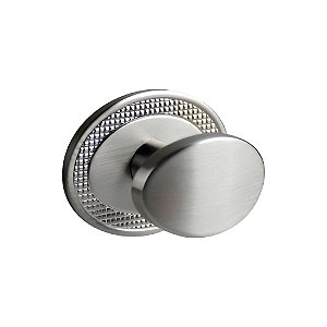Puxador Ponto Beetle com Base Granada Escovado Zen