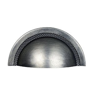 Puxador Concha Shell 64mm Niquel Velho Zen
