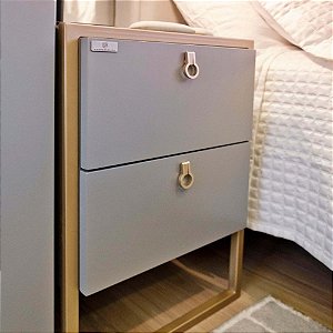 Puxador Ponto Antique Dourado Zen