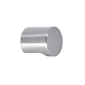 Puxador Ponto Rádio Mini 16mm Niquel Escovado com Verniz Zen