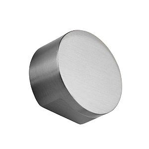 Puxador Ponto Rádio Grande 30mm Niquel Escovado com Verniz Zen