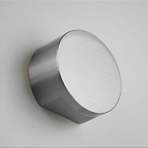 Puxador Ponto Rádio Grande 30mm Niquel Escovado com Verniz Zen