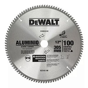 Lâmina Serra Circular Esquadria 12 Pol. 100 dentes DWA03240 Dewalt