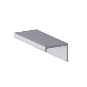 Perfil Arremate Alumínio 6035 18mm Anodizado 6m RFC