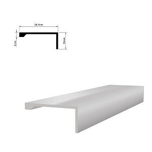 PERFIL PUXADOR 4012 15MM ANOD FOSCO 6M - RFC